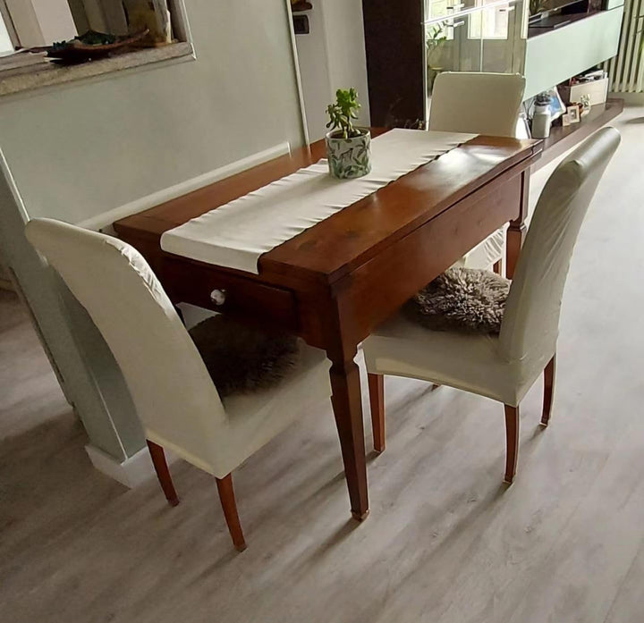 iEventStar Stuhlhussen Kunstleder PU Leder Lederoptik Wasserdicht Stuhlbezüge Sitzfläche Stuhlbezug