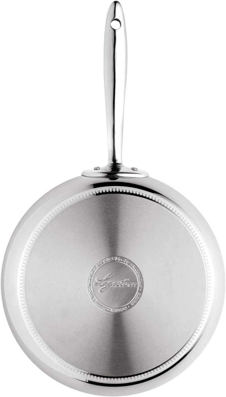 Lagostina Accademia Lagofusion Tiefe Kasserolle aus Edelstahl 18/10 mit Langem Griff, 20 cm Ø, Topf