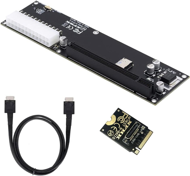 NFHK PCI-E 3.0 M.2 M-Key zu Oculink SFF-8612 SFF-8611 Host Adapter für GPD Win Max2 Externe Grafikka