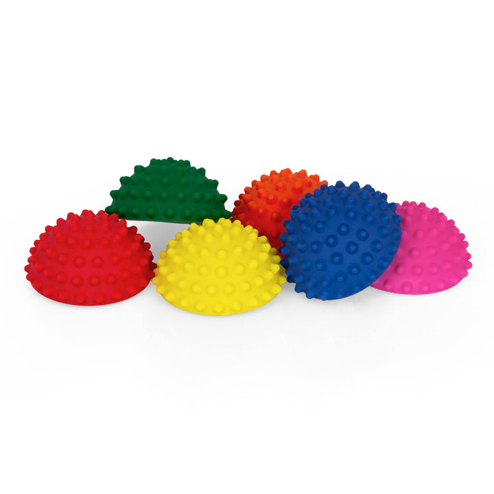 6 x TheraPIE Balance Igel MINI | bunt | Durchmesser: 9 cm | Gymnastik Igel | Igelball | Kleiner Bala