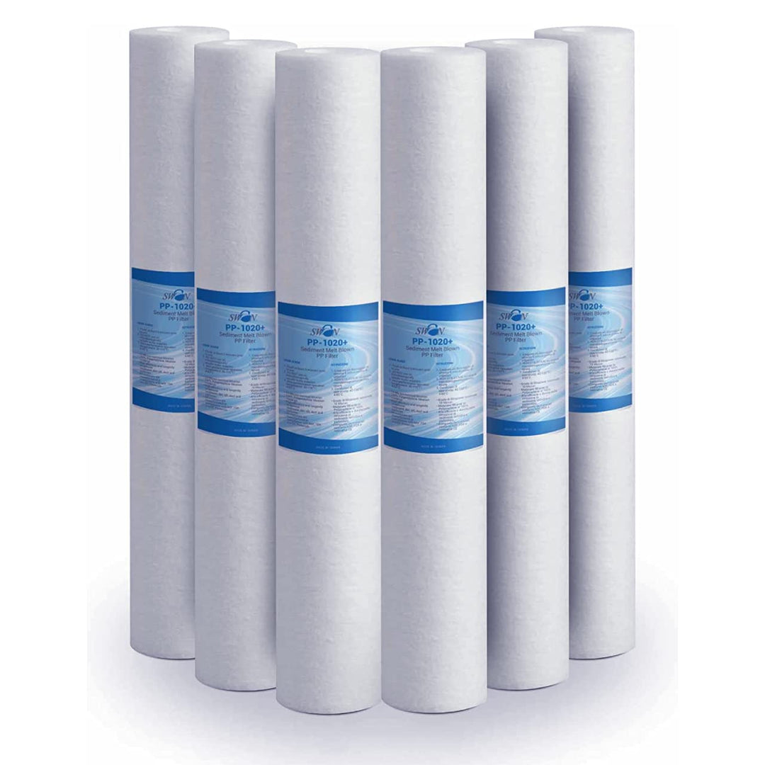 Sedimentfilter 20 Zoll 10 Mikron Ultrafiltration Schwan. Beseitigt Sand, Schlamm und Rostpartikel un