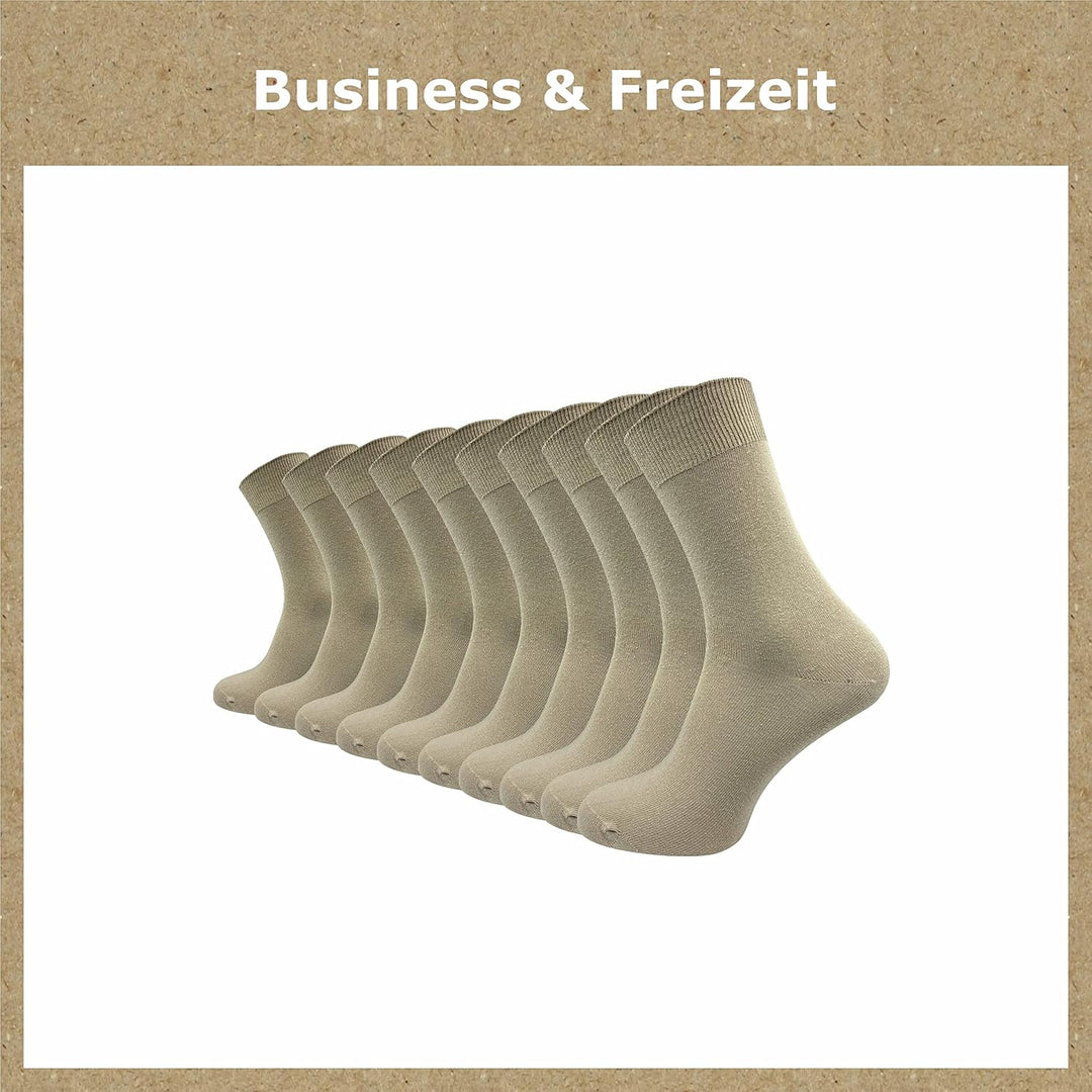 GAWILO Socken aus 100% Baumwolle (10 Paar) | Ohne drückende Naht, mit venenfreundlichem Komfortbund