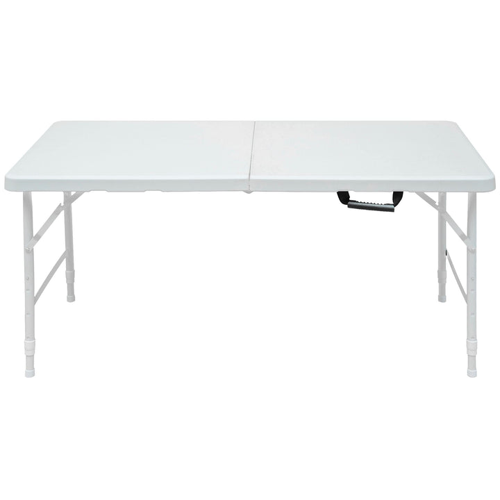Klapptisch aus Kunststoff, tragbar, robust, weiss, für Camping, Party, Garten, Abendessen, Küche, Ar