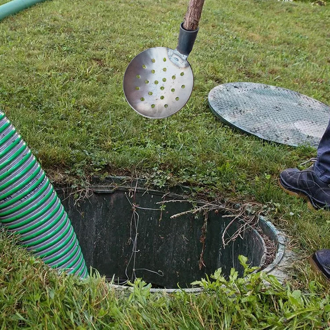 Gullylöffel Reinigung von Drainagelecks | Schlamm-Schaufel Kanallöffel ohne Griff Drainage Kelle Sch