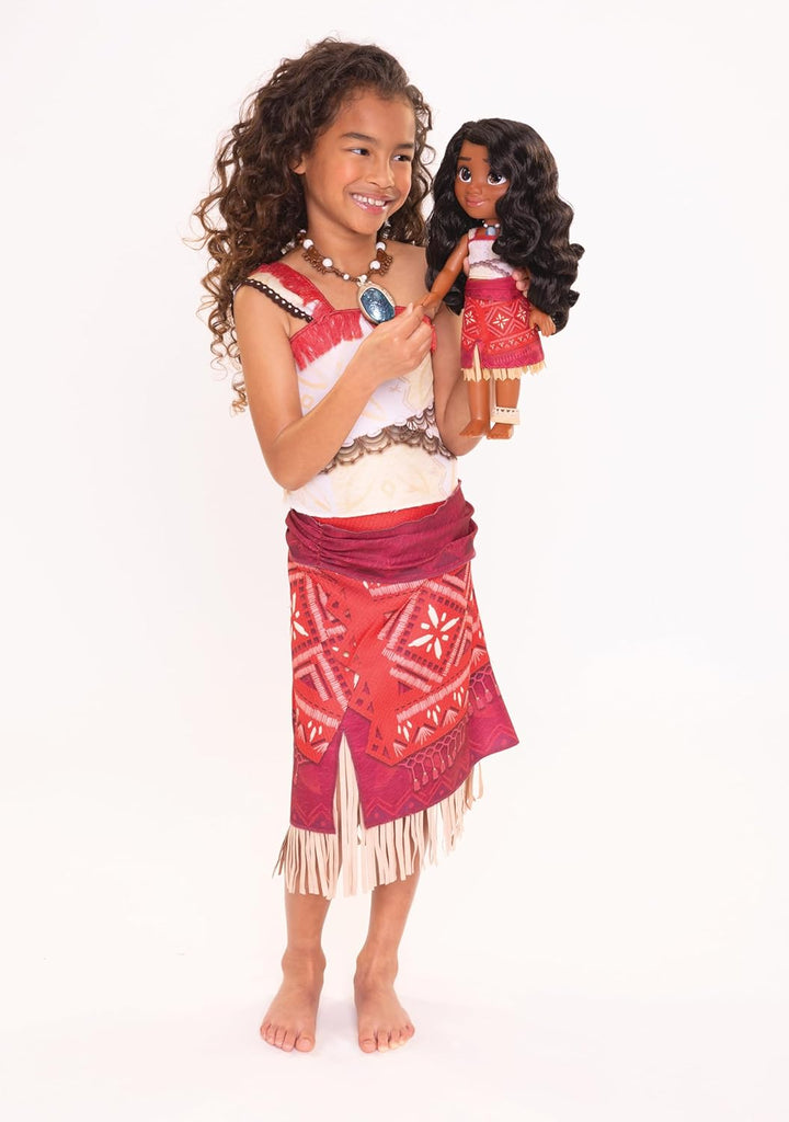 Disney - Vaiana 2 – Singende Puppe Vaiana, beweglich - Grösse 35 cm – polynesisches Outfit – Frisier