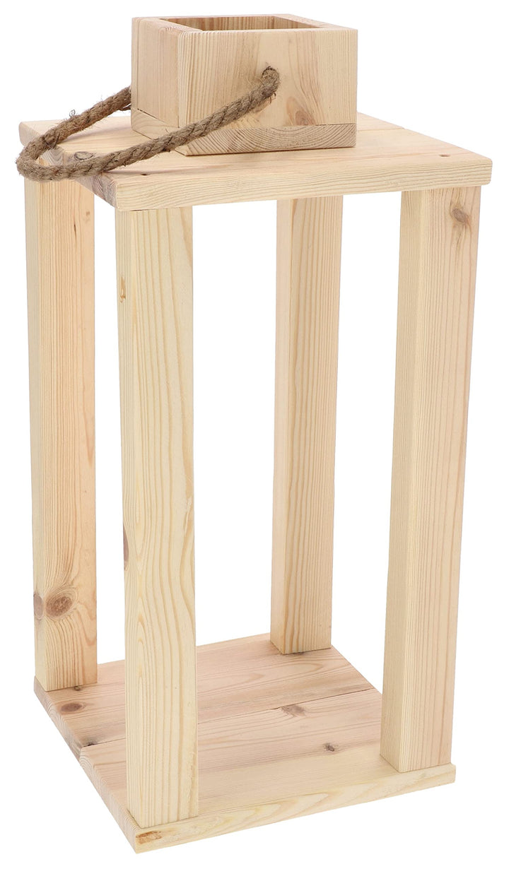 KOTARBAU® Dekorative Laterne aus Holz für Blumen und Kerzen H 490 mm Höhe: 490 Mm, Höhe: 490 Mm