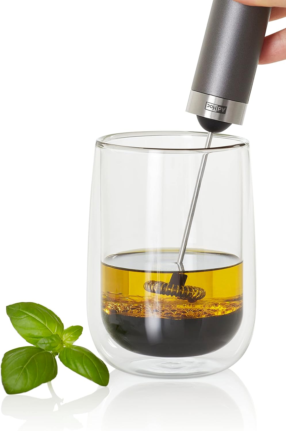 AdHoc Batteriebetriebener Milch- und Saucenschäumer Rapid.3 in verschiedenen Farben | Edelstahl/Kuns