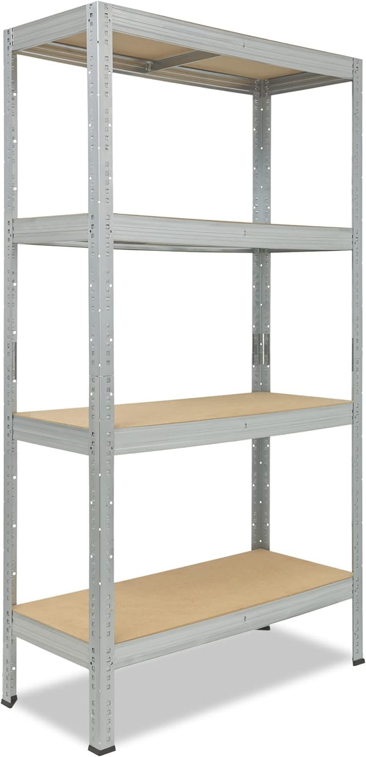 shelfplaza® 180x45x30cm Profi Schwerlastregal verzinkt/Metallregal mit 4 Böden à 200kg Tragkraft/Kel