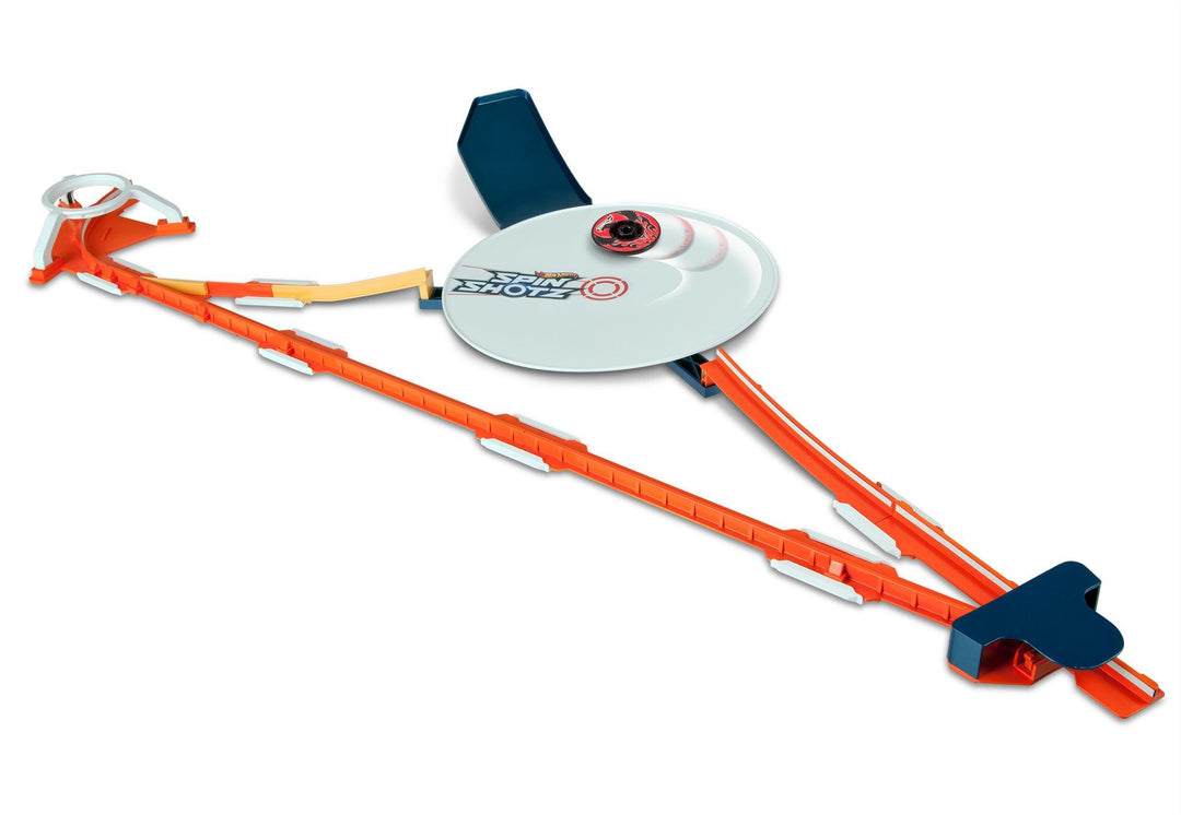 Hot Wheels Mattel Y0097 Spinshotz Super Wettkampf-Arena, mit viel Zubehör und 1 Disc