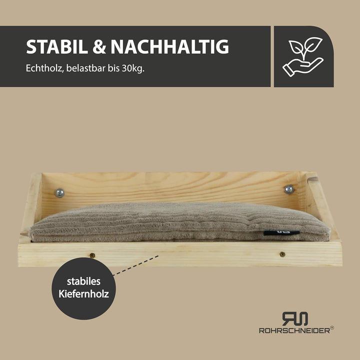 Rohrschneider Kletterwand Katze (alle Katzengrössen) | Made in EU | Katzentreppe kombinierbar | aus