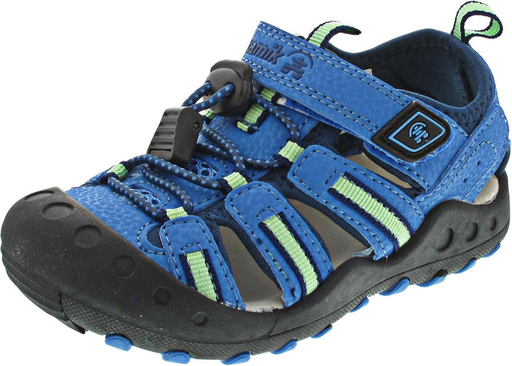 KAMIK Unisex-Kinder Crab Geschlossene Sandalen 25 EU Blue Green, 25 EU Blue Green