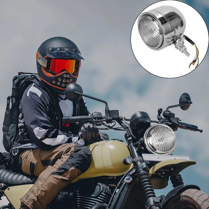 Motorradscheinwerfer – Lampe mit hoher Sichtbarkeit mit Gehäuse | Leuchtmittel für Motorradscheinwer