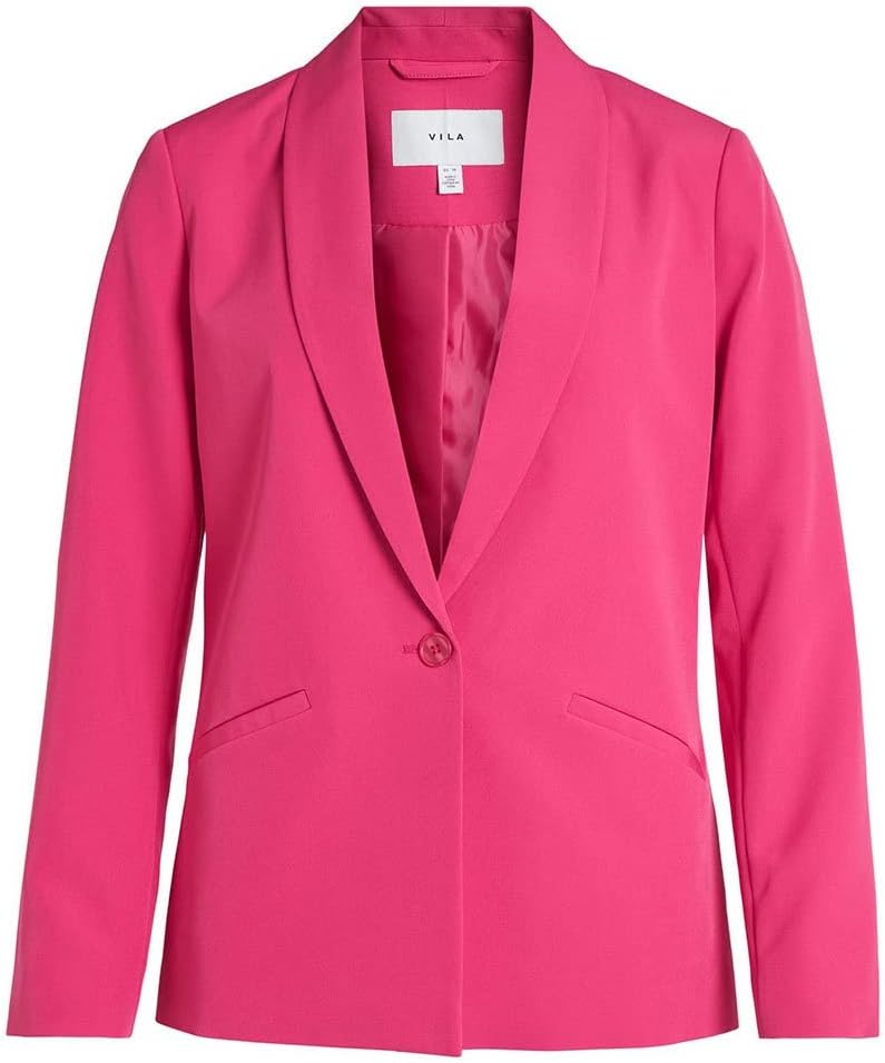 Vila Damen Vikamma Noos Blazer 38 Pink Yarrow, 38 Pink Yarrow