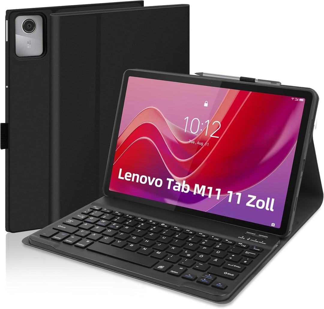 AGARELE Tastatur Hülle für Lenovo Tab M11 11 Zoll 2024, [QWERTZ Deutsch] Tastatur für Lenovo Tab M11