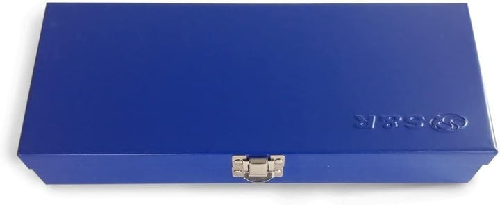 S&R Steckschlüsselsatz CHROM-VANADIUM 20-tlg, 3/8" Lock-Drive Profil, Metallbox, Stecknüsse für verr
