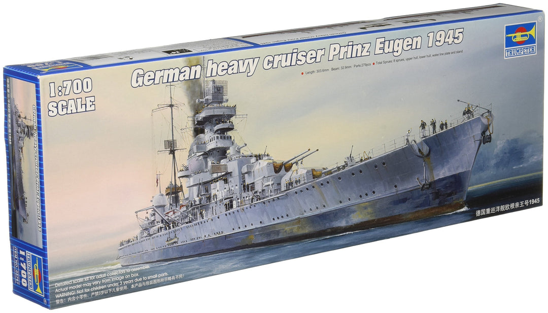 Trumpeter 05767 Modellbausatz German cruiser Prinz Eugen 1945