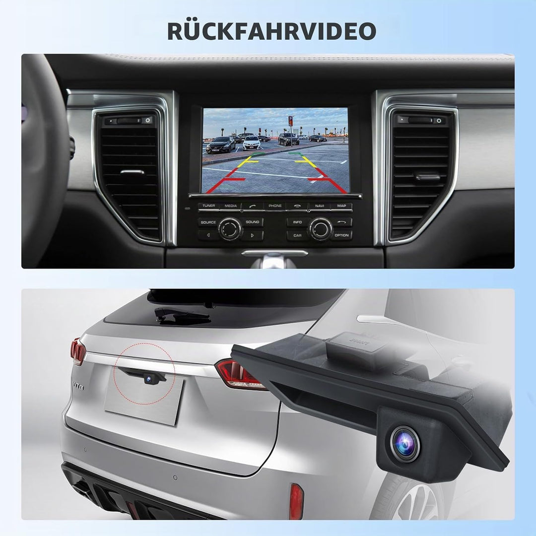 Hodozzy HD Rückfahrkamera für Audi/VW mit Nachtsicht, Einparkhilfe, 170° Grad Weitwinkel, wasserdich