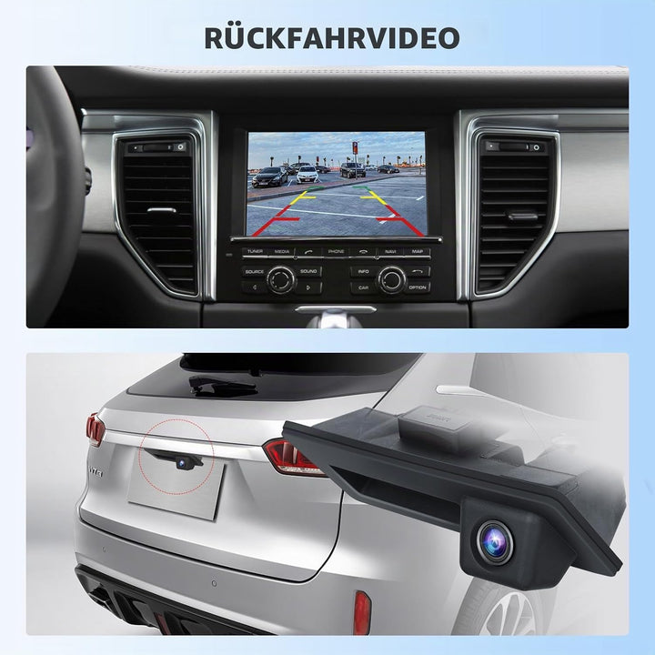 Hodozzy HD Rückfahrkamera für Audi/VW mit Nachtsicht, Einparkhilfe, 170° Grad Weitwinkel, wasserdich