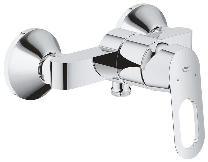 GROHE BauLoop - Einhand-Brausebatterie (langlebige Oberfläche, Wandmontage, S-Anschlüsse), chrom, 23