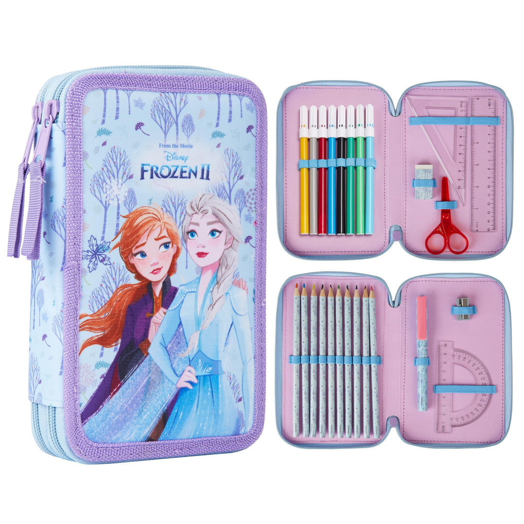 Disney Federmäppchen Mädchen Die Eiskönigin Stitch Federtasche Mädchen Gefüllt Schulmäppchen 2 3 Fäc