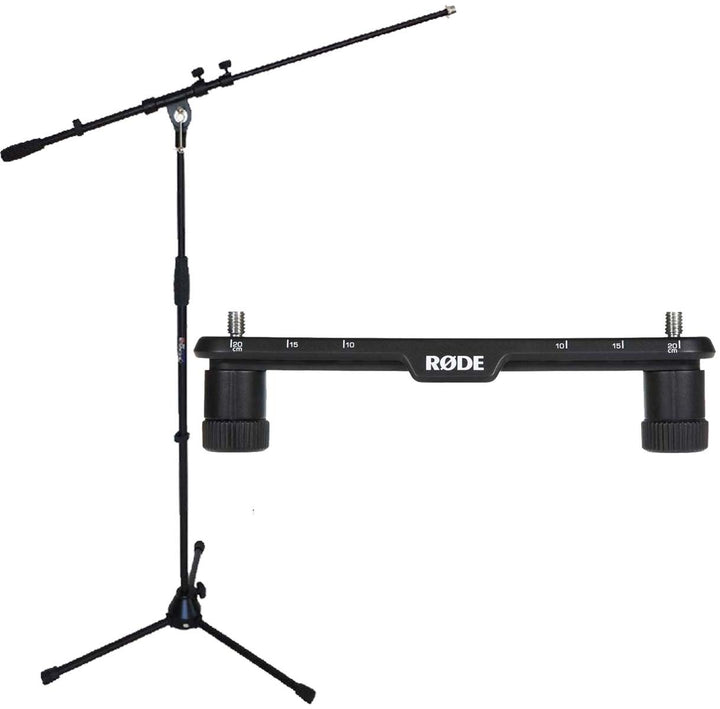 Rode Stereo Bar SB20 Mikrofon-Stereoschiene + keepdrum Mikrofonständer MS107B
