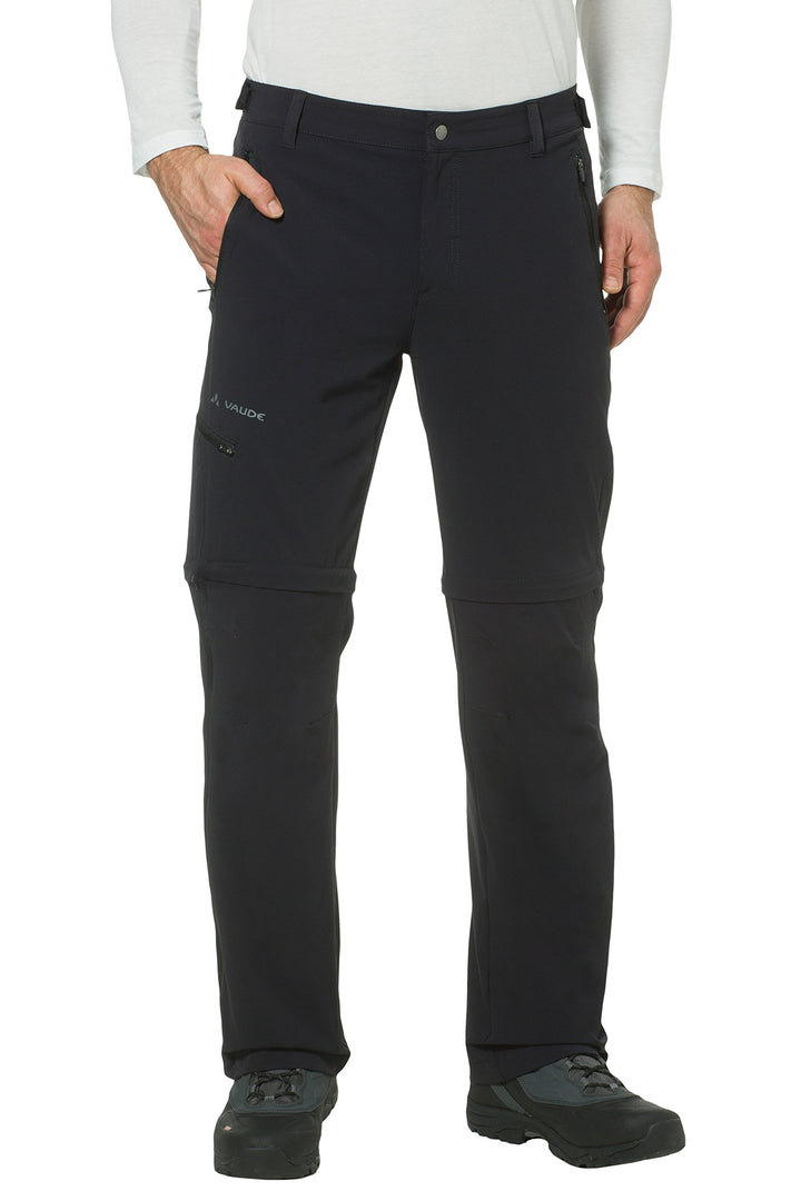VAUDE Herren Hose Men's Farley Stretch T-zip Pants Ii Schwarz 48/S, Schwarz 48/S
