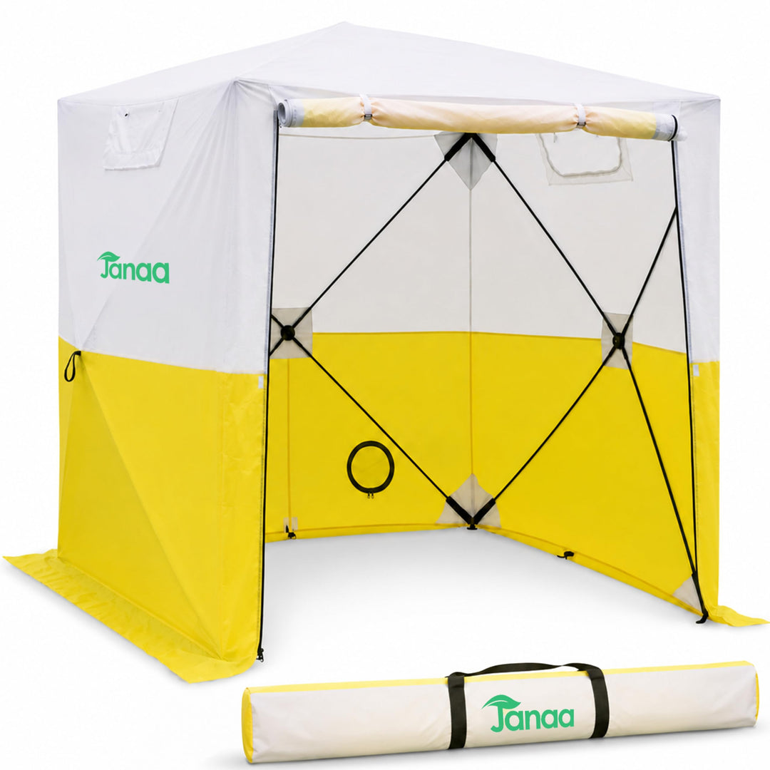 JAX3 Professionelles Arbeitszelt, Pop-Up, UV50+, 1,8 x 1,8 x 2,5 m, sofortiger schneller und einfach