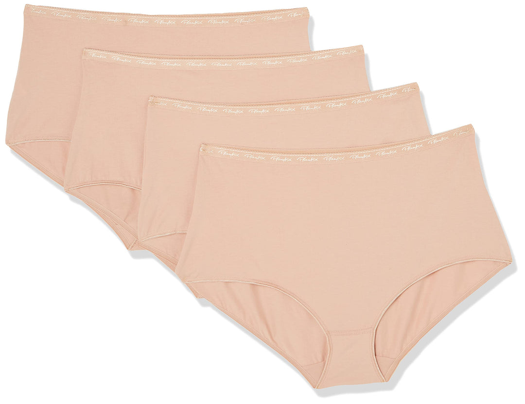 Playtex Slip für Damen, Maxi, Bio-Baumwolle, Ultra-Comfort x4 M Skin, M Skin