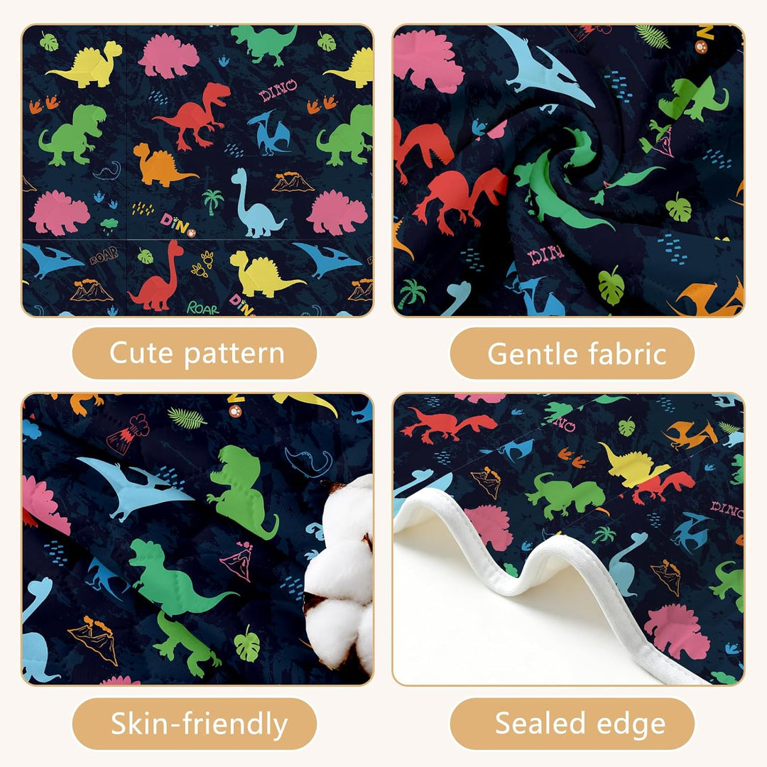Dinosaurier-PIPI-Pads, Töpfchen-Trainingsbett-Pads, 100% wasserdicht und Bettnässtücher für Einzel-