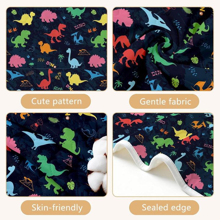 Dinosaurier-PIPI-Pads, Töpfchen-Trainingsbett-Pads, 100% wasserdicht und Bettnässtücher für Einzel-
