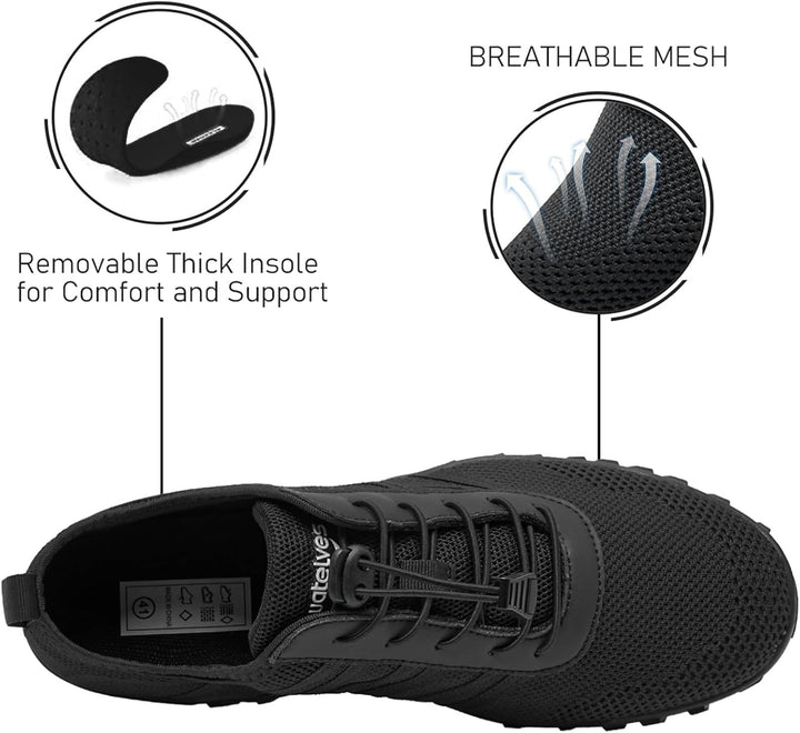 Badeschuhe Herren Damen Barfussschuhe Wasserschuhe Schwimmschuhe Strandschuhe für Surfen,Tauchen,Boo