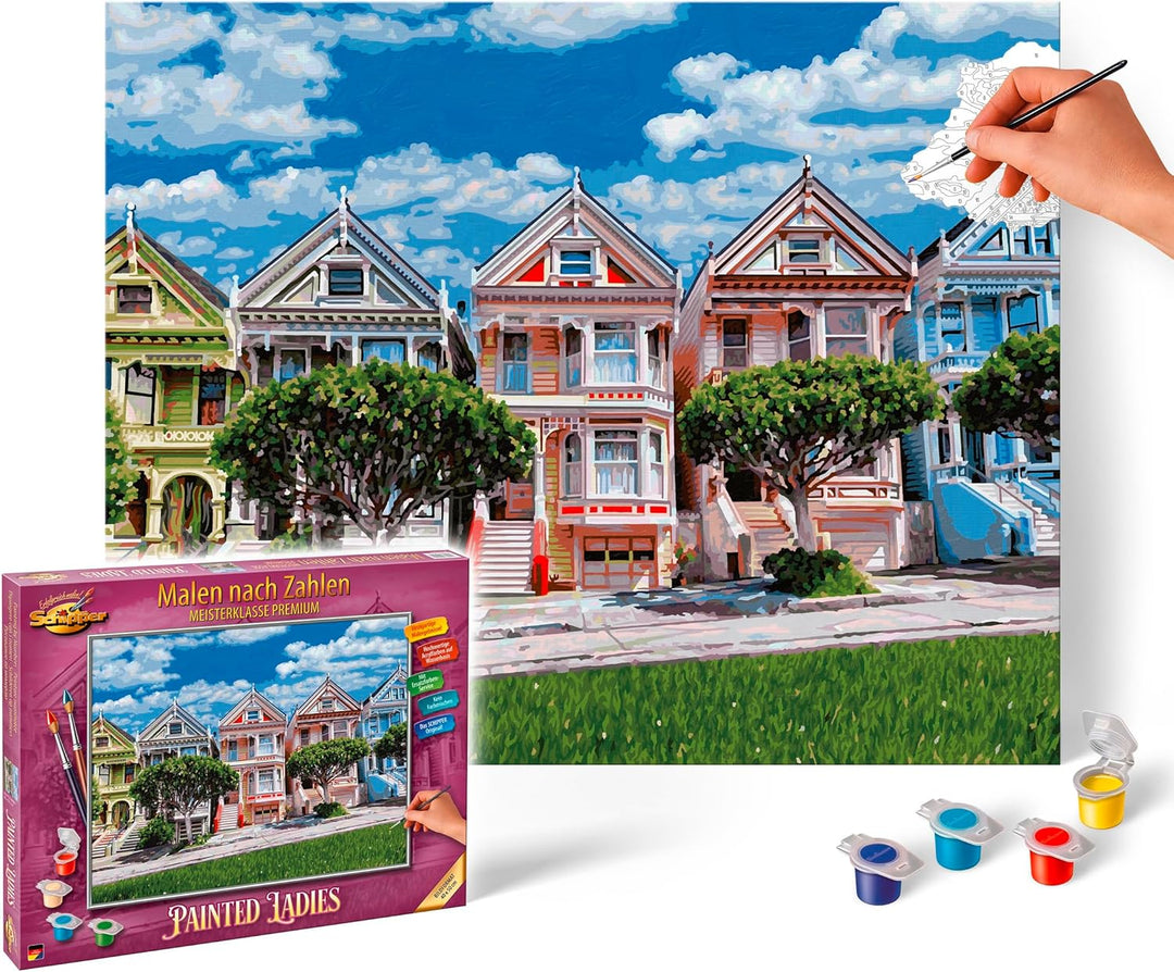 Schipper 609130900 Malen nach Zahlen – Painted Ladies - Bilder malen für Erwachsene, inklusive Pinse