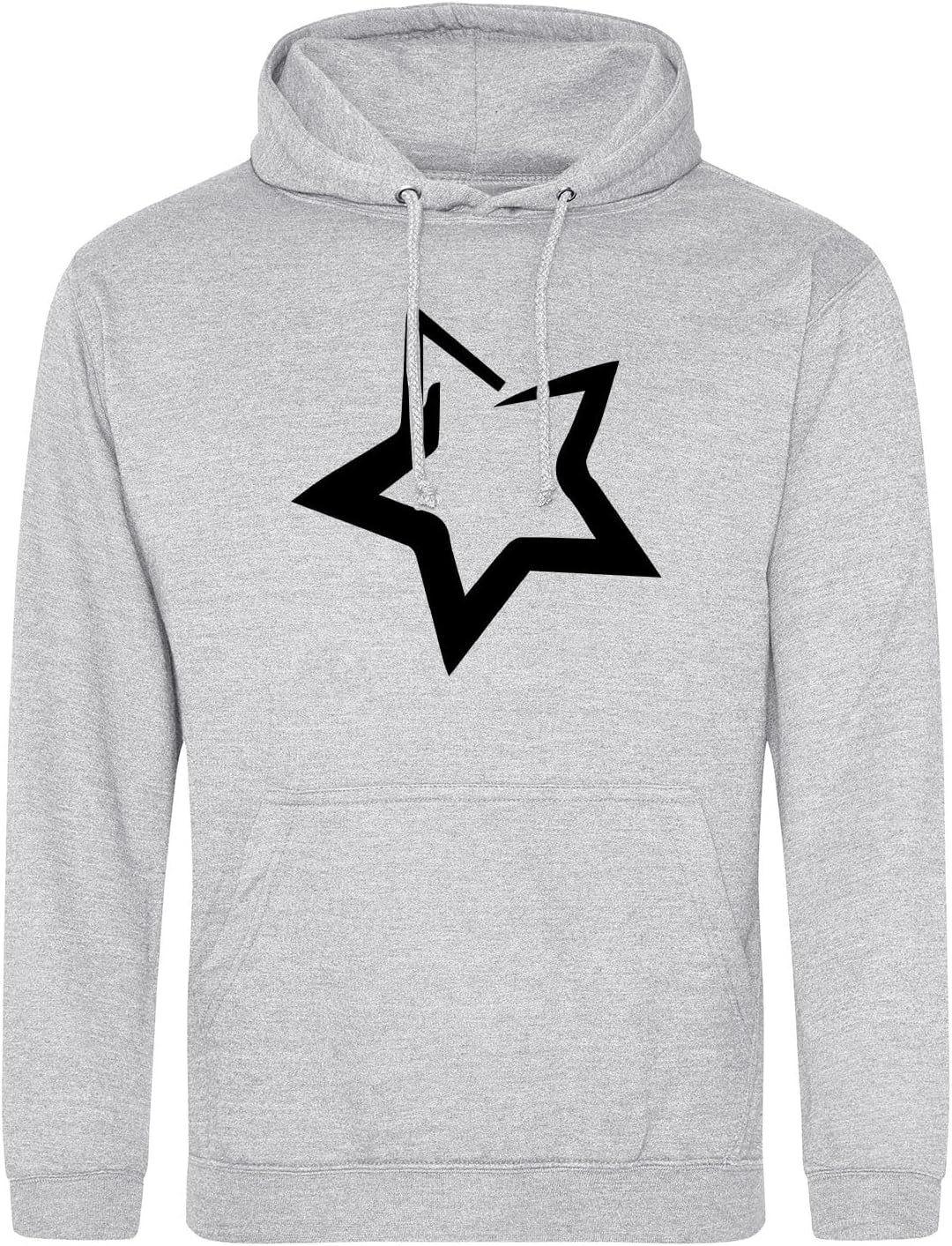 huuraa Unisex Hoodie Stern Star Pullover Vegan Grösse S mit stylischem Motiv Geschenk Idee für Freun