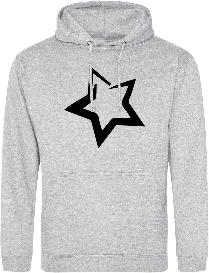 huuraa Unisex Hoodie Stern Star Pullover Vegan Grösse S mit stylischem Motiv Geschenk Idee für Freun