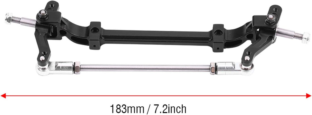 KIMISS Lesu 1/14 Aluminiumoy Lenkachse Aluminiumoyont End Lenkradachse für 1/14 RC Traktor LKW