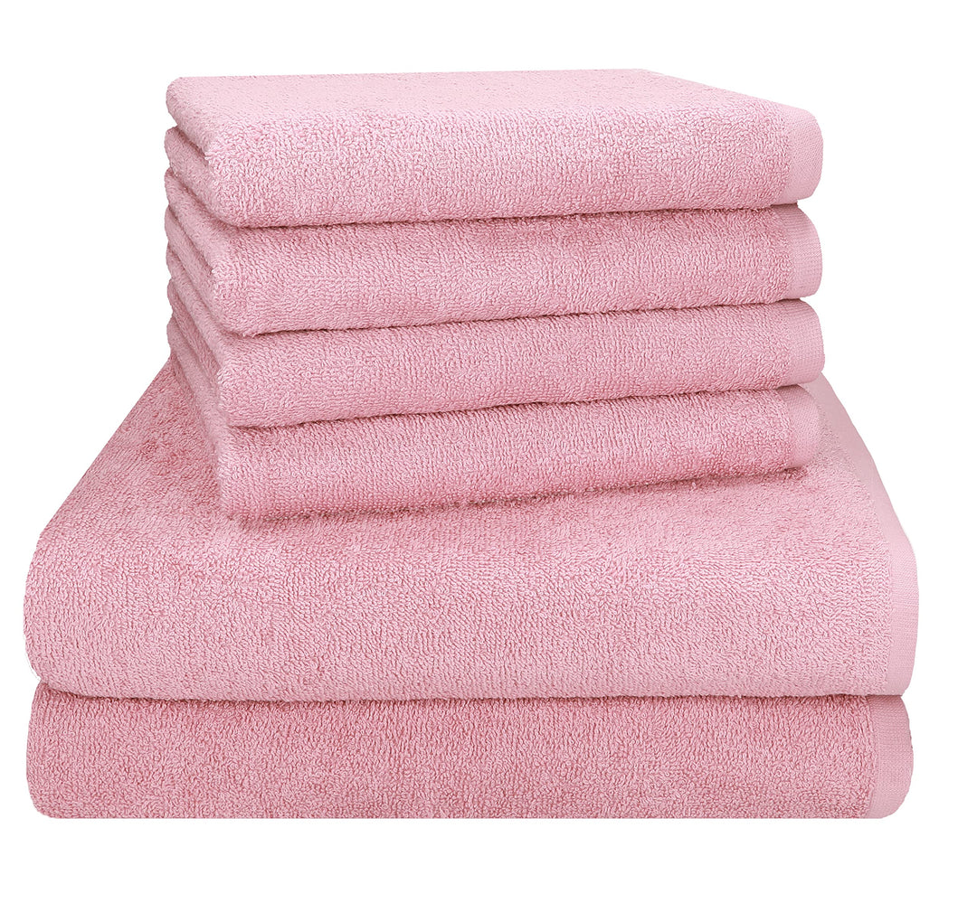 Betz Berlin 6er Set 2X Maxi Duschtuch 100 x 150 cm 4X Handtuch 50 x 100 cm 100% Baumwolle Farbe Lotu