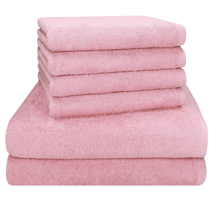 Betz Berlin 6er Set 2X Maxi Duschtuch 100 x 150 cm 4X Handtuch 50 x 100 cm 100% Baumwolle Farbe Lotu