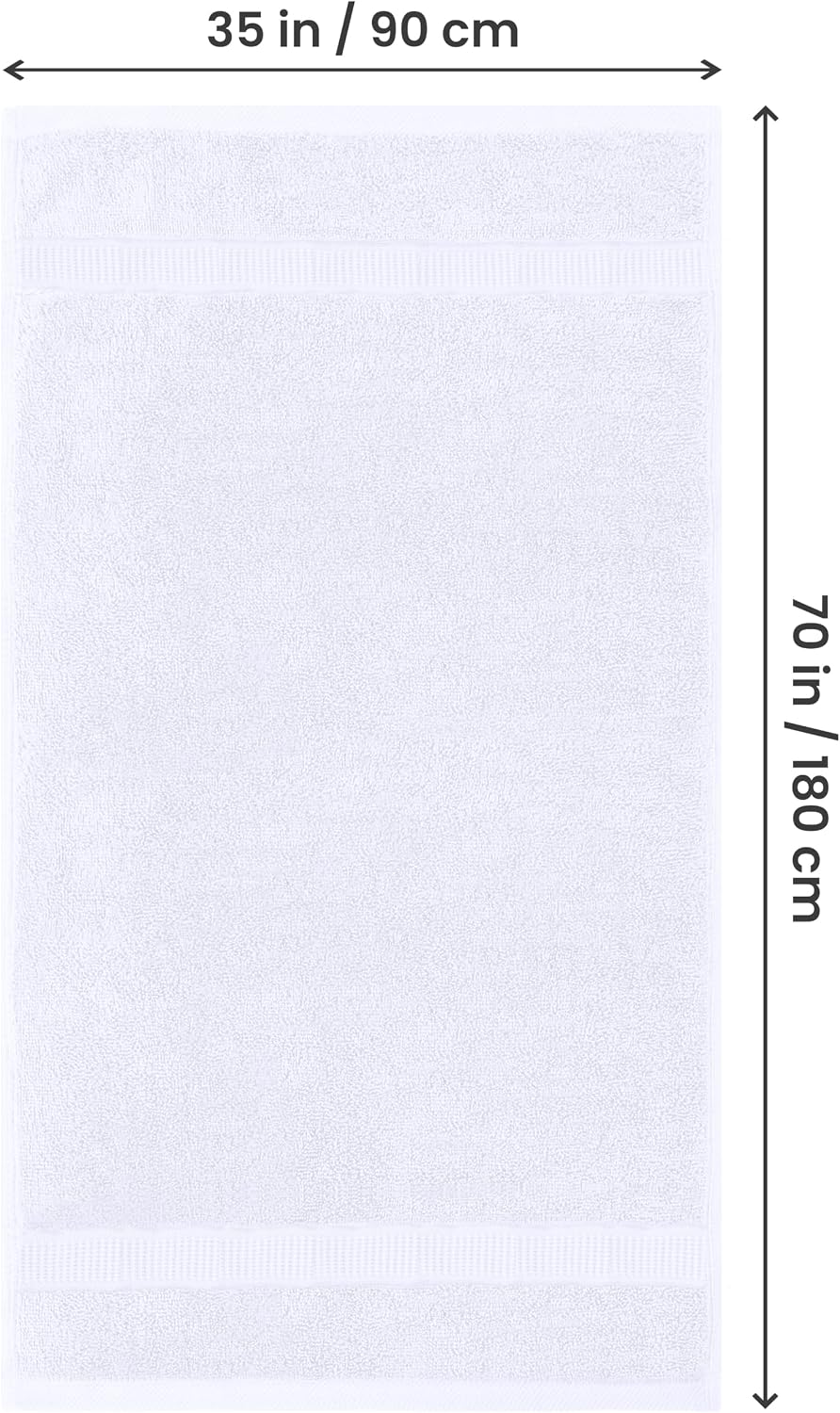 Utopia Towels - 2er Badetücher Gross aus Baumwolle mit Aufhänger, Saunatücher,Badehandtücher Gross,