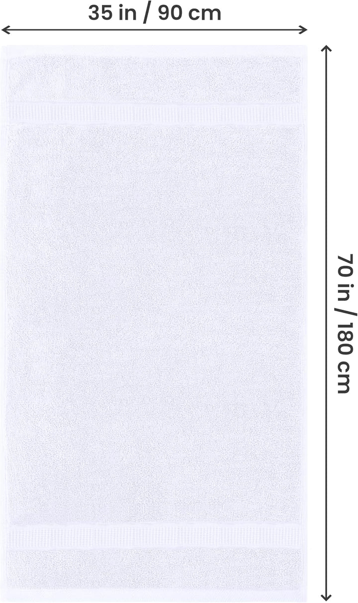Utopia Towels - 2er Badetücher Gross aus Baumwolle mit Aufhänger, Saunatücher,Badehandtücher Gross,