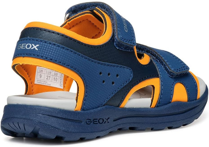 Geox Jungen J Vaniett Boy C Sandal 24 EU Navy Orange, 24 EU Navy Orange
