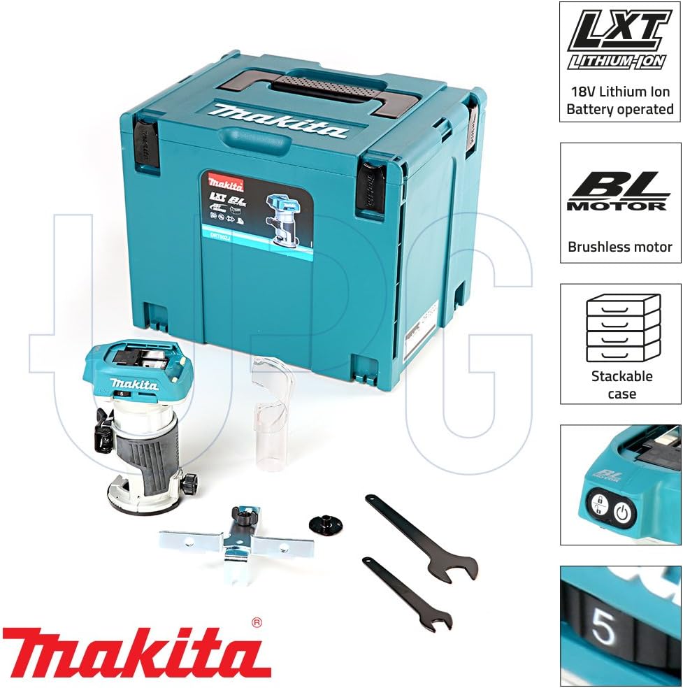 Makita Akku-Fräse DRT50ZJ Solo-Version Einzeln, Einzeln