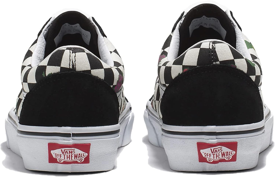 Vans Ua Old Skool Unisex-Sneaker, knöchelfrei 11.5 Women/10 Men Obst Cherckerboard Schwarz Weiss, 11