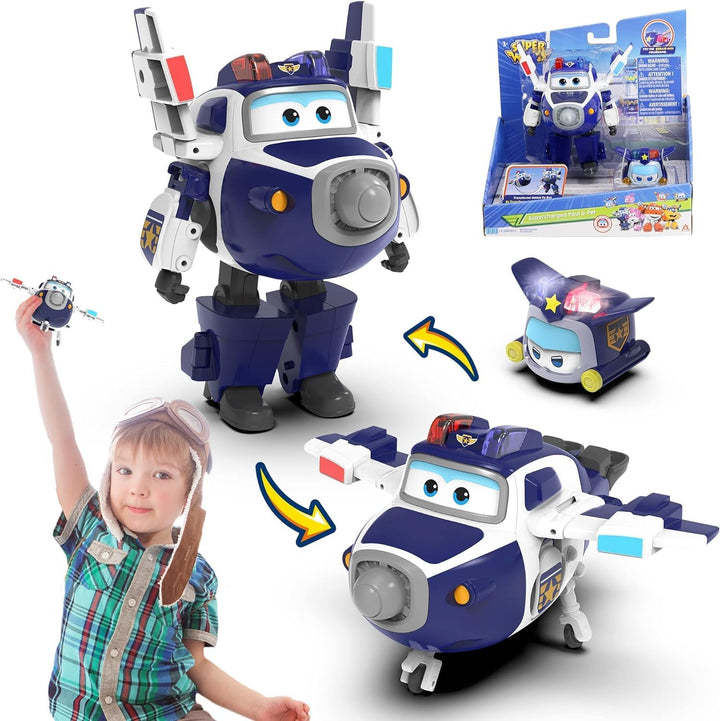 Super Wings EU750425 Transforming Supercharged Paul & Mini Super Pet Paul Toys for 3+ Year Old Boy G