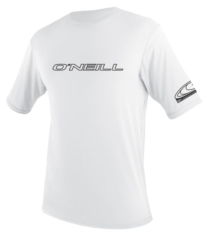 O'Neill Herren Herren Basic Skins UPF 50+ Kurzarm Sun Shirt Rash Guards (1er Pack) S Weiss, S Wei&#x