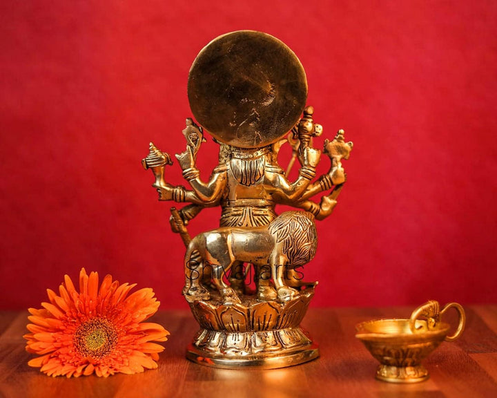 Ganesha-Statue, Gott Glück, Herr der Weisheit, Ganesha-Statue, Messing-Skulptur, 22,9 cm Dirshti Gan