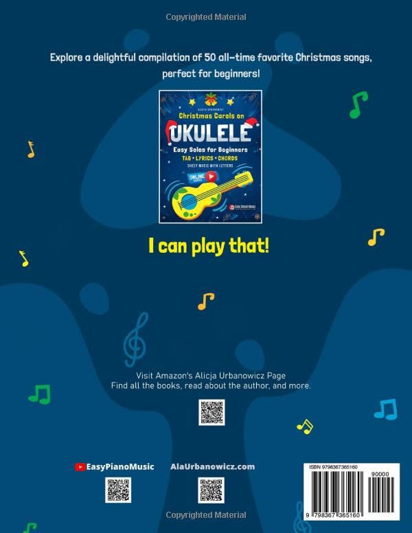 First 100 Songs to Play on Ukulele I Songbook for Beginners: Easy Classical Ukulele Solos I Sheet Mu