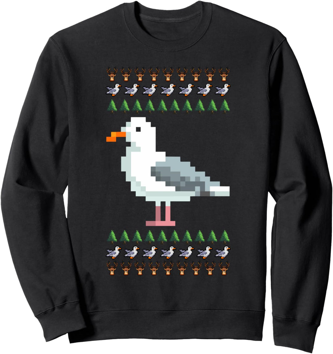 Möwe Ugly Christmas Weihnachtsfeier Motiv Sweatshirt