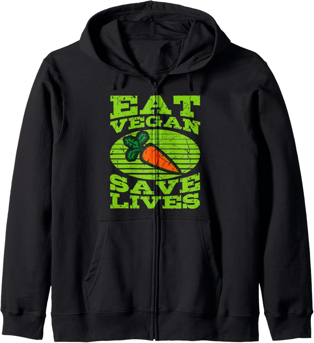 VEGANER SPRUCH Vegetarier Veganer Tierschützer Kapuzenjacke