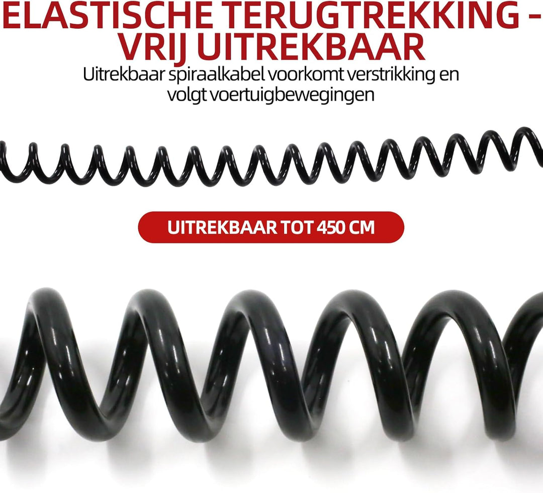 Elektrowendel Adapter 24V 15-polig auf 2X 7-polig Spiralkabel für LKW Anhänger Zugmaschine Trailer K