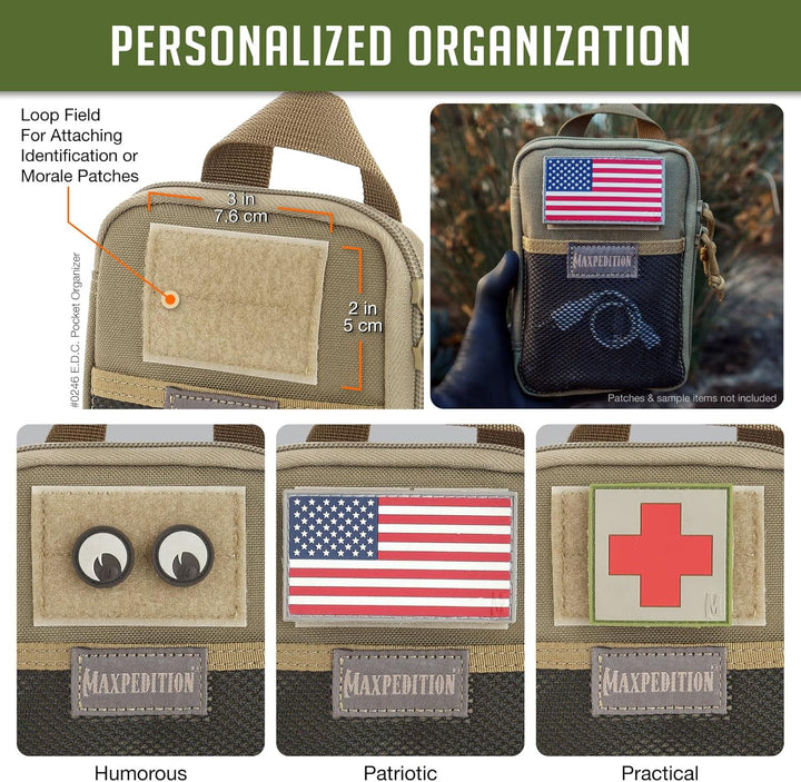 Maxpedition E.d.c. Pocket Organizer Tasche Einheitsgrösse Khaki, Einheitsgrösse Khaki